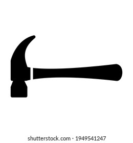 Plantilla de diseño de vectores de iconos de martillo