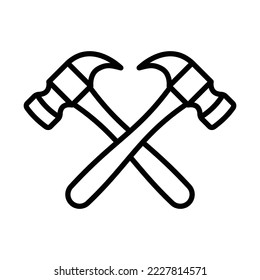 hammer icon vector design template in white background