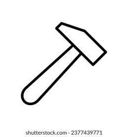 hammer icon vector design template simple and clean