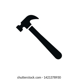 Hammer icon vector flat style 