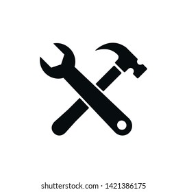 Hammer icon vector flat style 