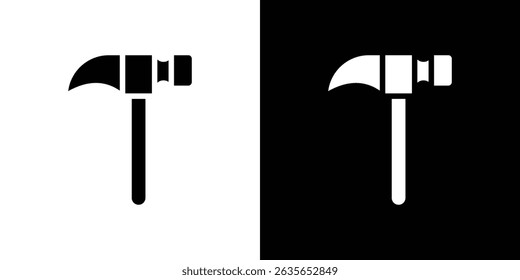 Hammer icon Vector in flat style. Collection silhouettes