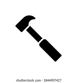 Hammer icon vector glyph style.