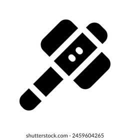 hammer icon. vector glyph icon for your website, mobile, presentation, and logo design.