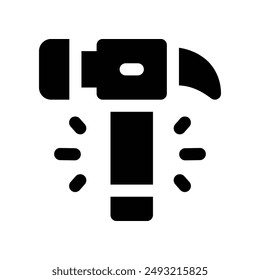 hammer icon. vector glyph icon for your website, mobile, presentation, and logo design.