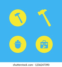 hammer icon. hammer vector icons set builder, toolbox and hammer