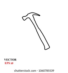 hammer icon. vector illustration