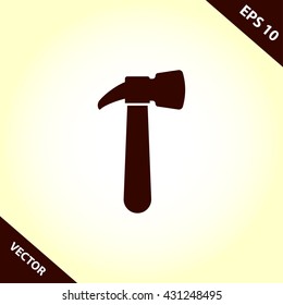 hammer icon. hammer vector illustration