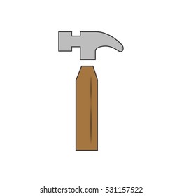 Hammer Icon Vector Illustration