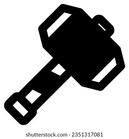 elemento de ilustración de vector de icono de martillo