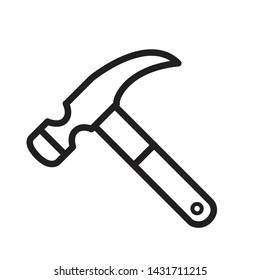 Hammer Icon Vector Illustration Design