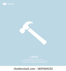 hammer icon. Vector illustration EPS 10.