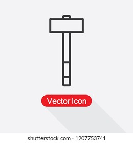 Hammer Icon Vector Illustration Eps10