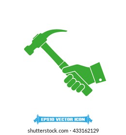 Hammer icon vector illustration eps10.