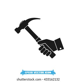 Hammer icon vector illustration eps10.