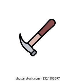 Hammer Icon Vector Illustration in Flat Style for Any Purpose