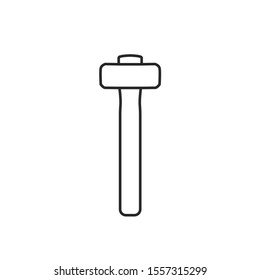 Hammer icon. Vector illustration. Flat icon