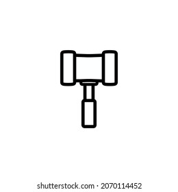hammer icon vector illustration logo template for many purpose. Isolated on white background.