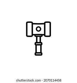 hammer icon vector illustration logo template for many purpose. Isolated on white background.