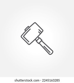 hammer icon vector illustration logo template for many purpose. Isolated on white background.