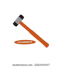 hammer icon vector illustration logo design