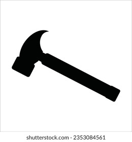 diseño del logotipo de la ilustración del vector de iconos de martillo