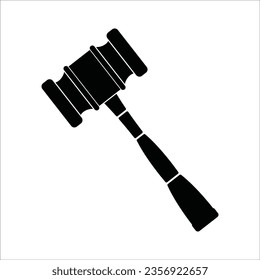 diseño del logotipo de la ilustración del vector de iconos de martillo