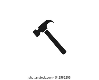 Hammer icon vector illustration on white background