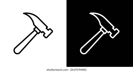 Hammer icon. vector illustration, pictogram isolated. editable