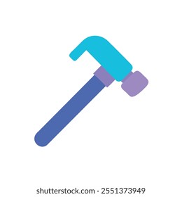 estilo de ilustração de vetor de ícone de martelo