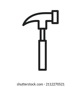 Hammer icon vector image. Can also be used for Physical Fitness. Suitable for mobile apps, web apps and print media.