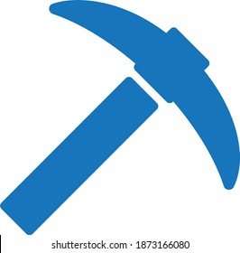 Hammer icon vector isolate. lodge icon (blue version)