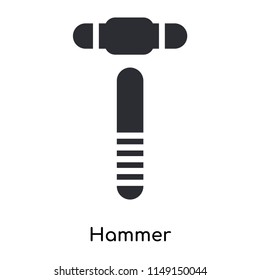 Hammer icon vector isolated on white background for your web and mobile app design, Hammer logo concept