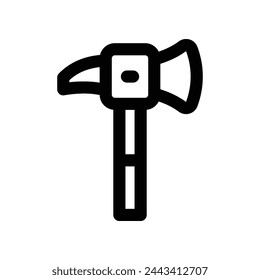 icono de martillo. icono de línea vectorial para su sitio web, móvil, presentación y diseño de logotipo.
