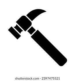 Hammer icon vector on trendy design