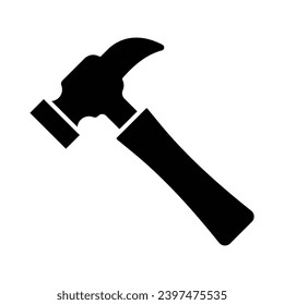 Hammer icon vector on trendy design