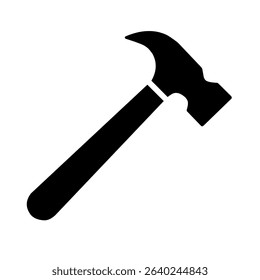 hammer icon vector on white background