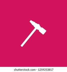 hammer icon vector. hammer sign on pink background. hammer icon for web and app