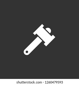 hammer icon vector. hammer sign on black background. hammer icon for web and app