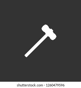 hammer icon vector. hammer sign on black background. hammer icon for web and app