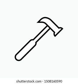 Hammer Icon - Vector, Sign and Symbol for Design, Presentation, Website or Apps Elements. 