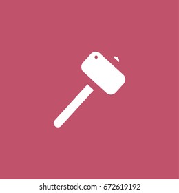 hammer icon. vector sign symbol on white background