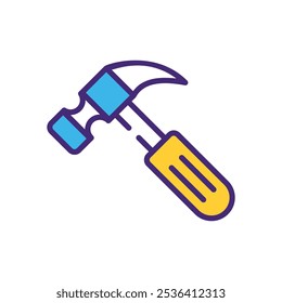 Hammer icon vector stock illustration