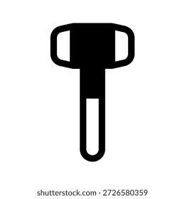 Ilustração de design de símbolo de vetor de ícone de martelo