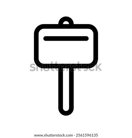 Hammer Icon Vector Symbol Design Illustration