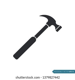 Hammer Icon Vector Template