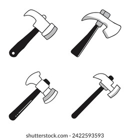 Hammer icon vector template design