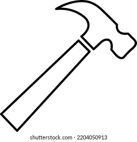 Hammer Icon Vector Template Illustration Design on white background..eps
