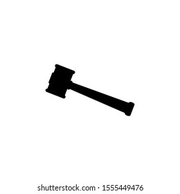 Hammer icon vector. Trial hammer icon symbol