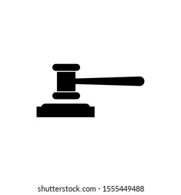 Hammer icon vector. Trial hammer icon symbol